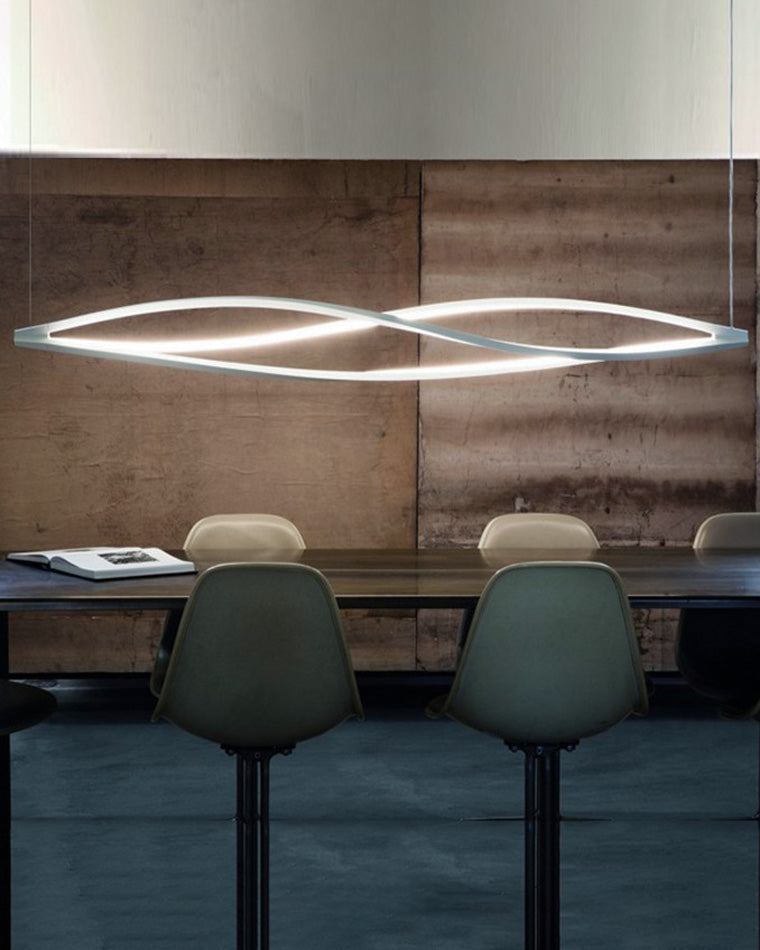 WOMO Lustre Spirale Led Noir/Blanc-WM2245