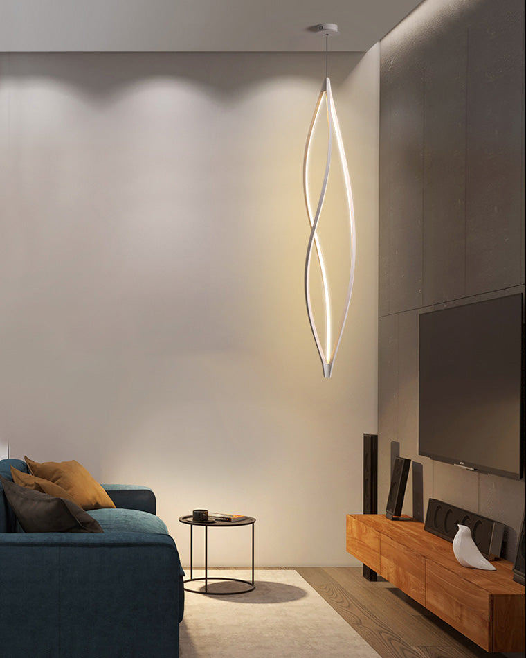 WOMO Lustre Spirale Led Noir/Blanc-WM2245