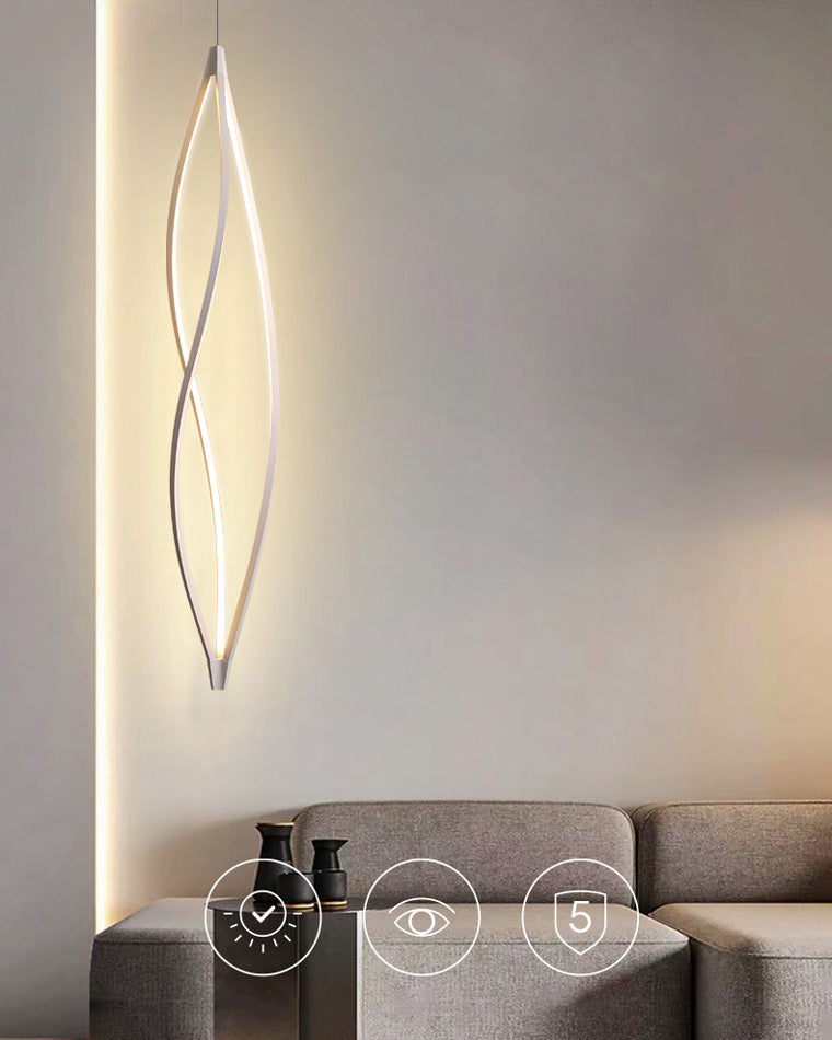WOMO Lustre Spirale Led Noir/Blanc-WM2245