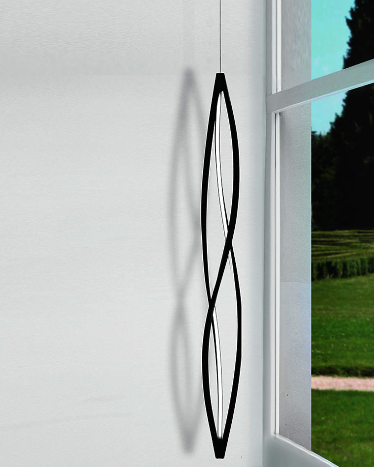 WOMO Lustre Spirale Led Noir/Blanc-WM2245
