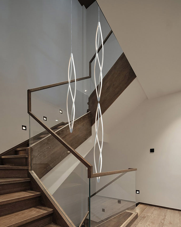 WOMO Lustre Spirale Led Noir/Blanc-WM2245