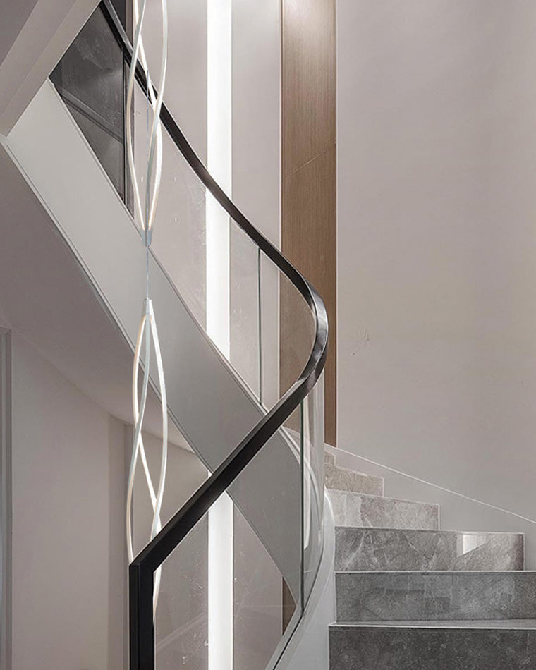 WOMO Lustre Spirale Led Noir/Blanc-WM2245