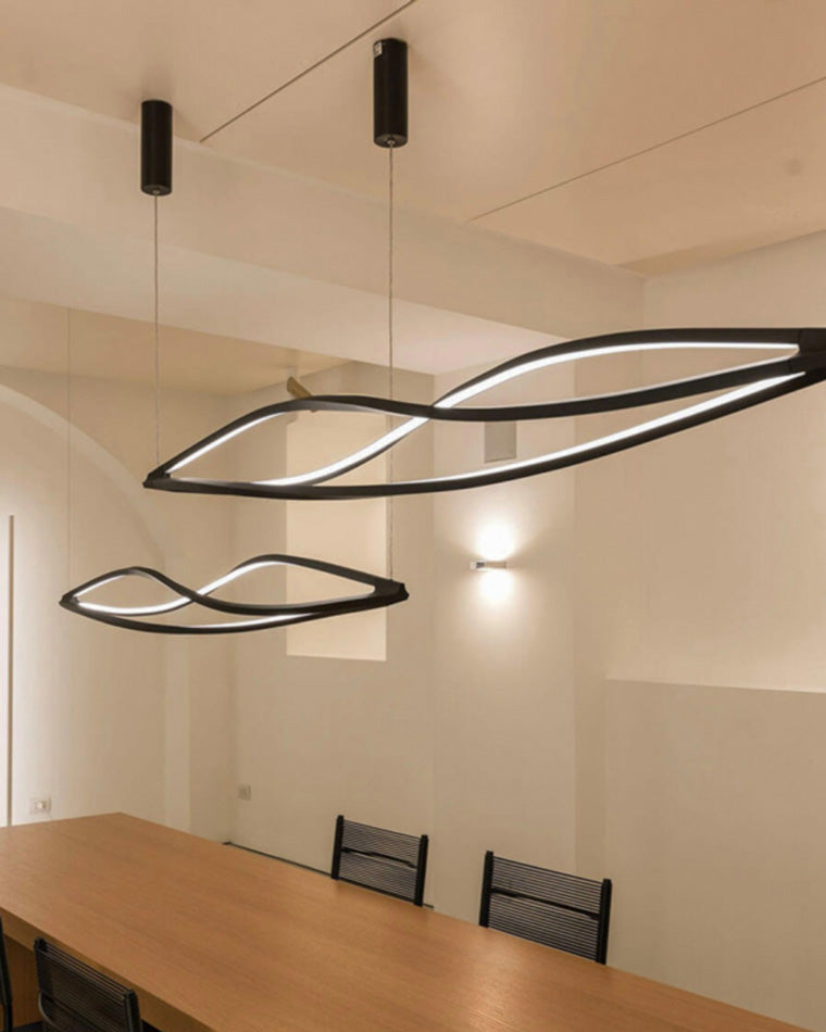 WOMO Lustre Spirale Led Noir/Blanc-WM2245