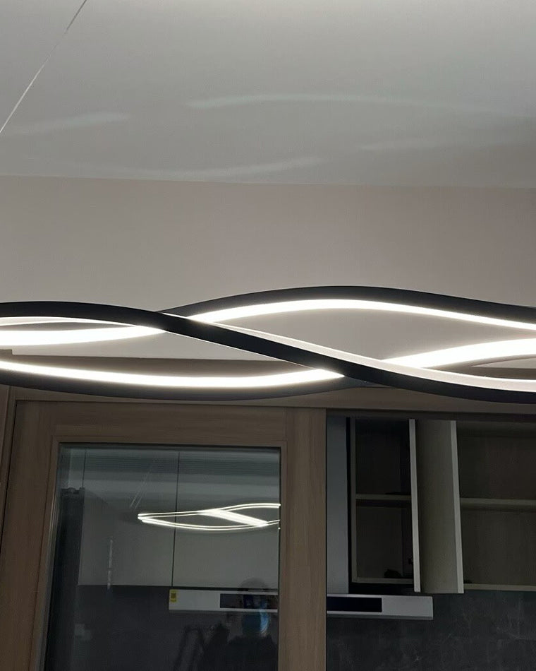 WOMO Lustre Spirale Led Noir/Blanc-WM2245