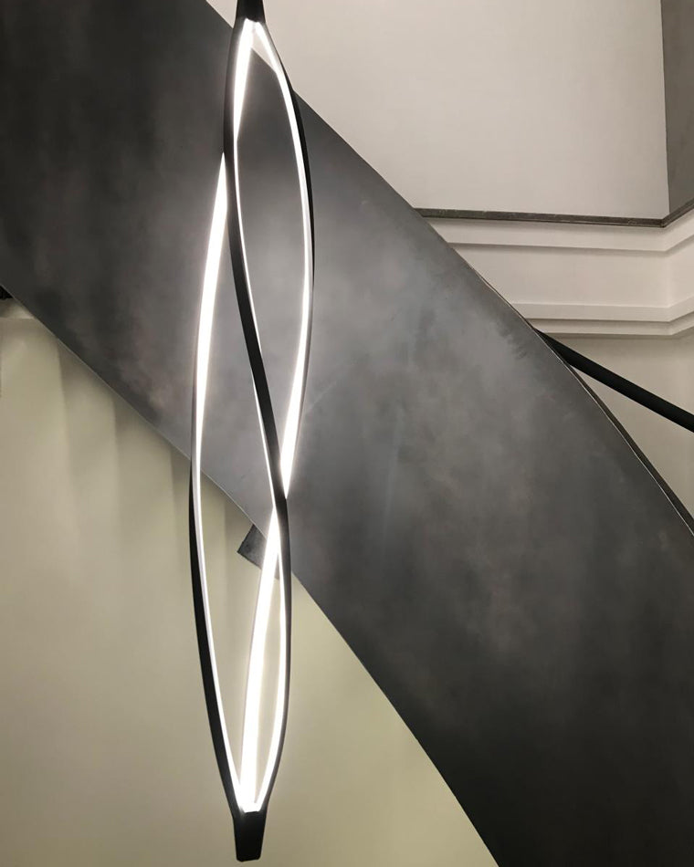 WOMO Lustre Spirale Led Noir/Blanc-WM2245