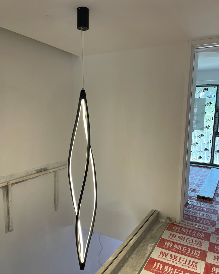 WOMO Lustre Spirale Led Noir/Blanc-WM2245