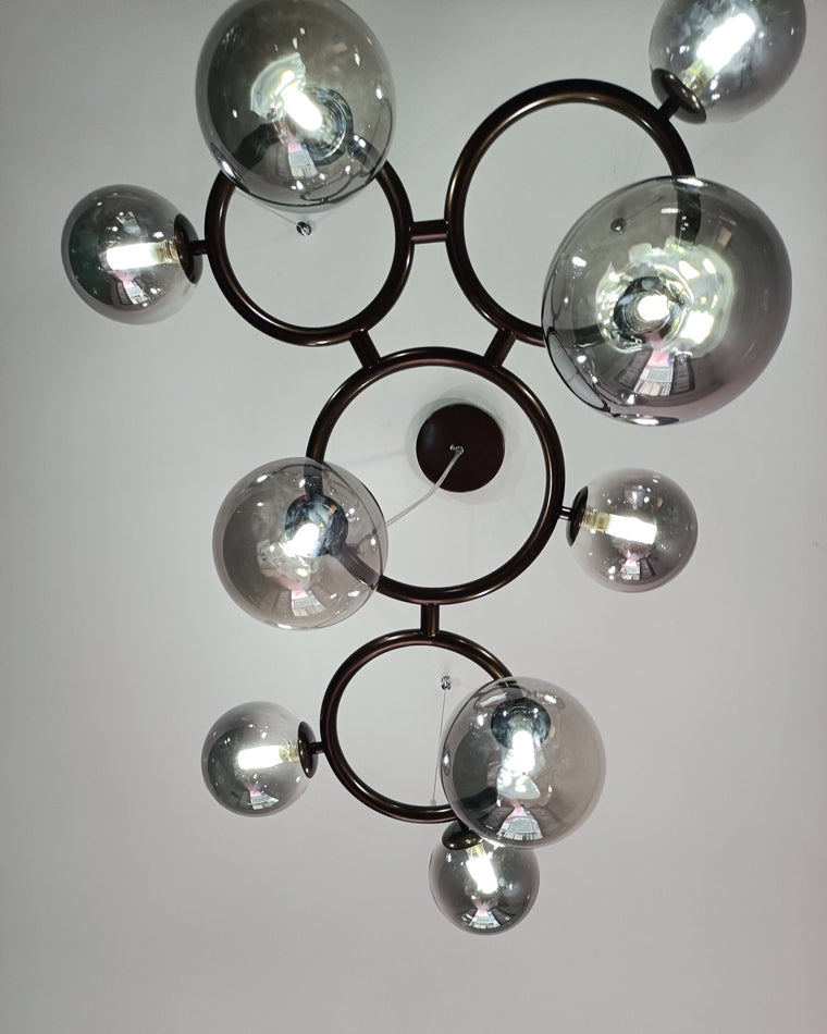 WOMO Lustre Plusieurs Ampoules Boule Verre-WM2253