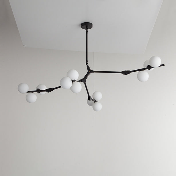 WOMO Lustre Boule Branche Verre-WM2254