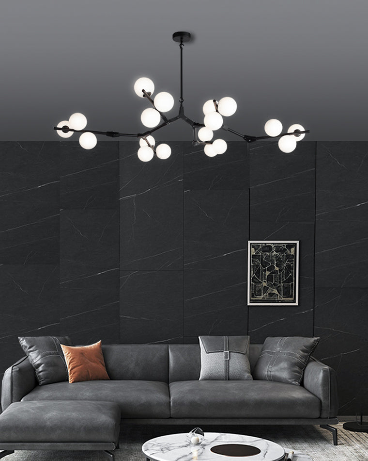 WOMO Lustre Boule Branche Verre-WM2254