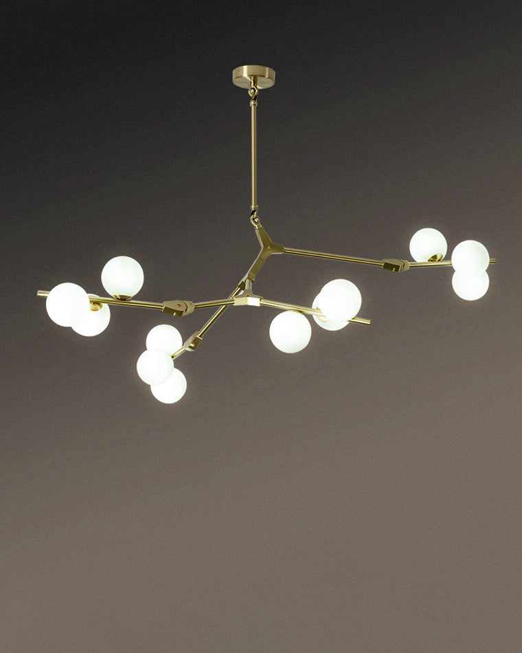 WOMO Lustre Boule Branche Verre-WM2254