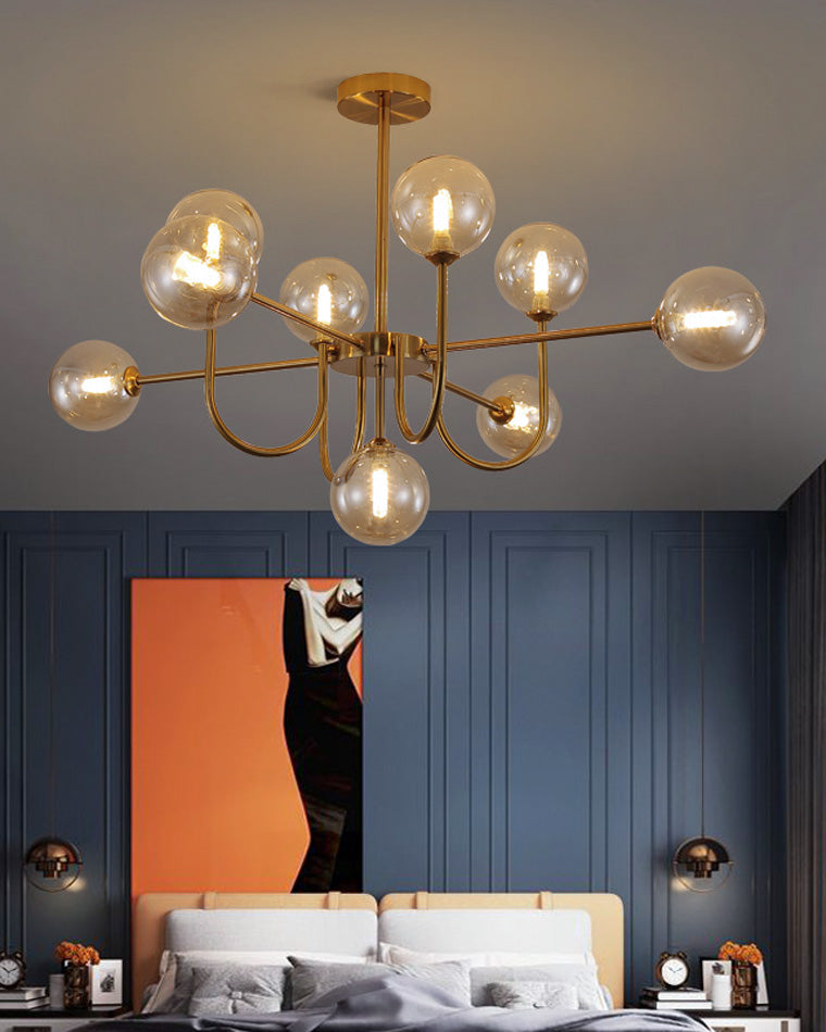 WOMO Lustre Branche Boule en Verre-WM2255