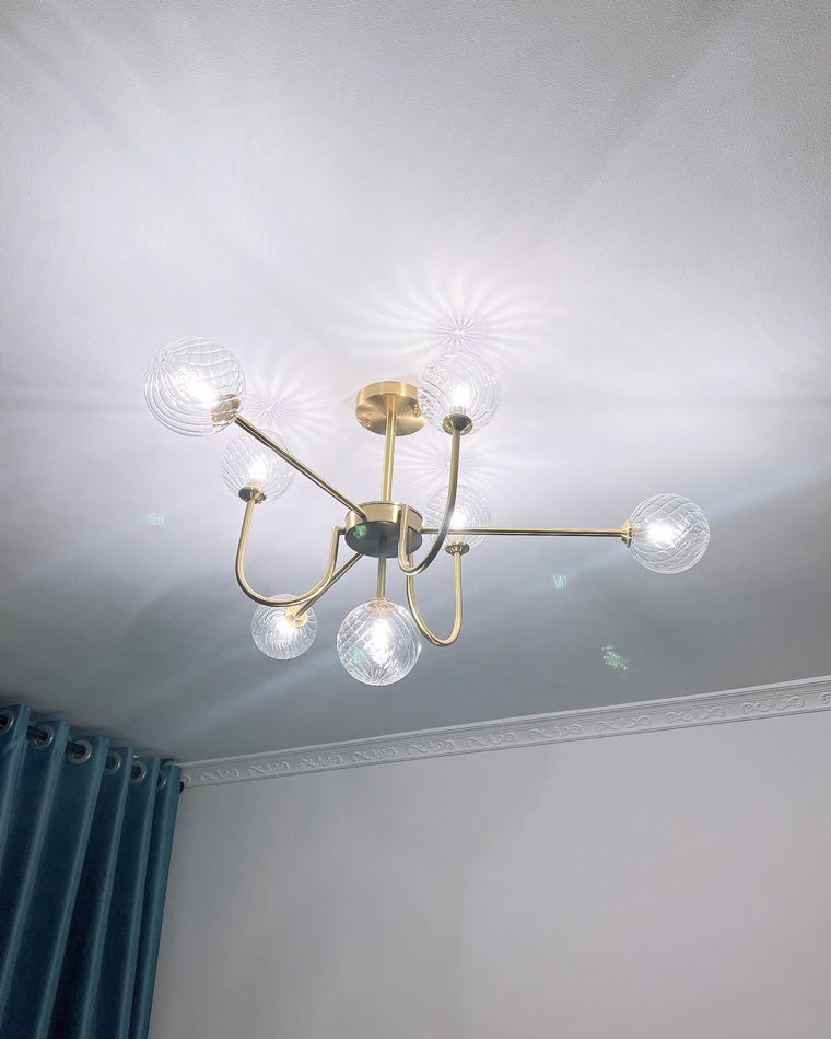 WOMO Lustre Branche Boule en Verre-WM2255