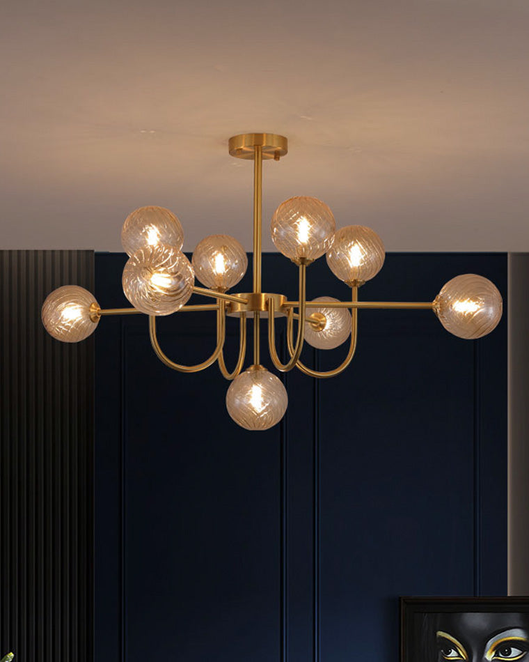 WOMO Lustre Branche Boule en Verre-WM2255