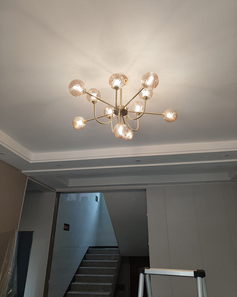 WOMO Lustre Branche Boule en Verre-WM2255