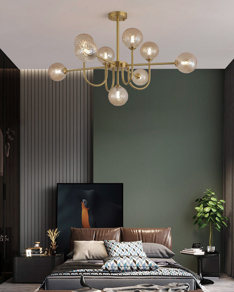WOMO Lustre Branche Boule en Verre-WM2255