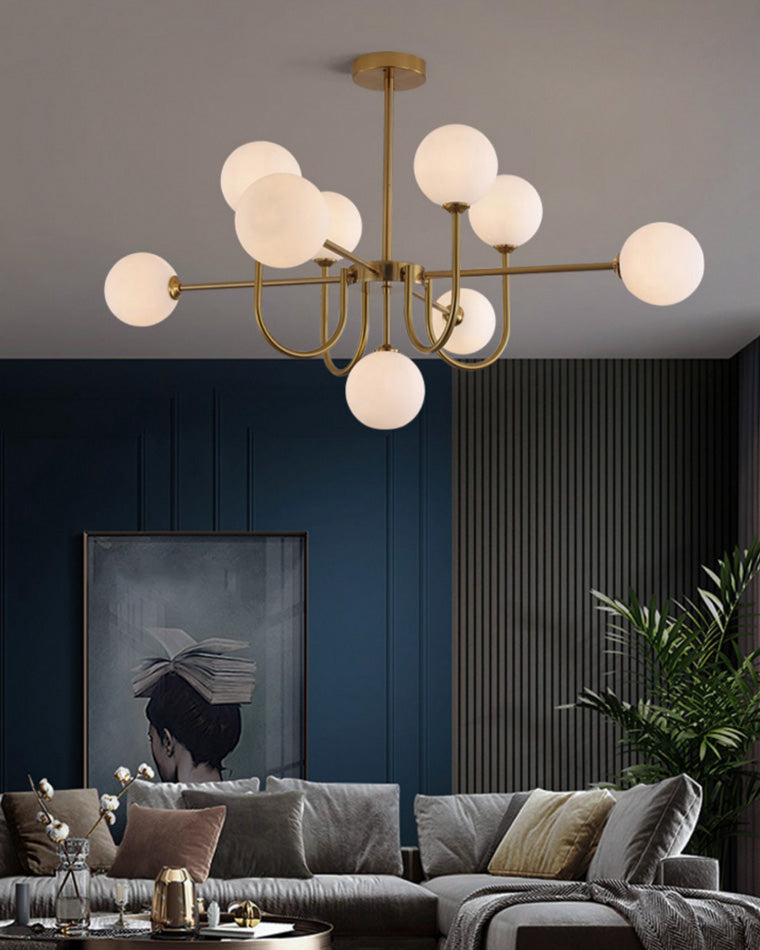 WOMO Lustre Branche Boule en Verre-WM2255
