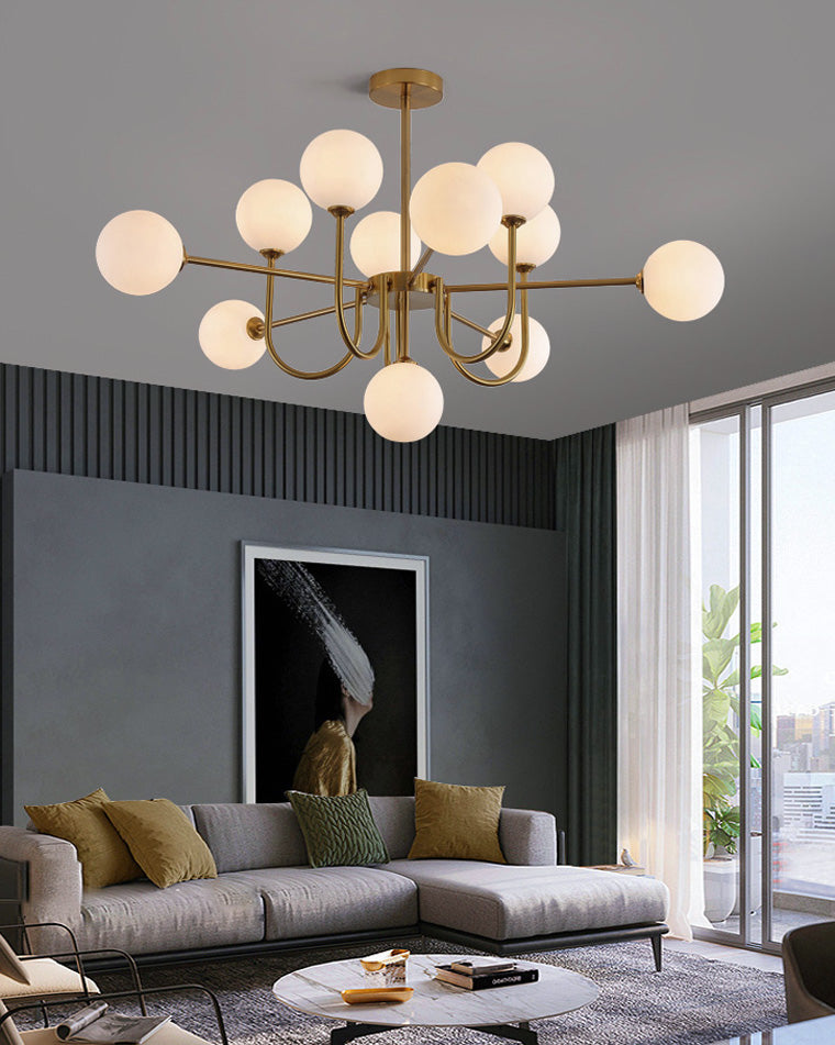 WOMO Lustre Branche Boule en Verre-WM2255