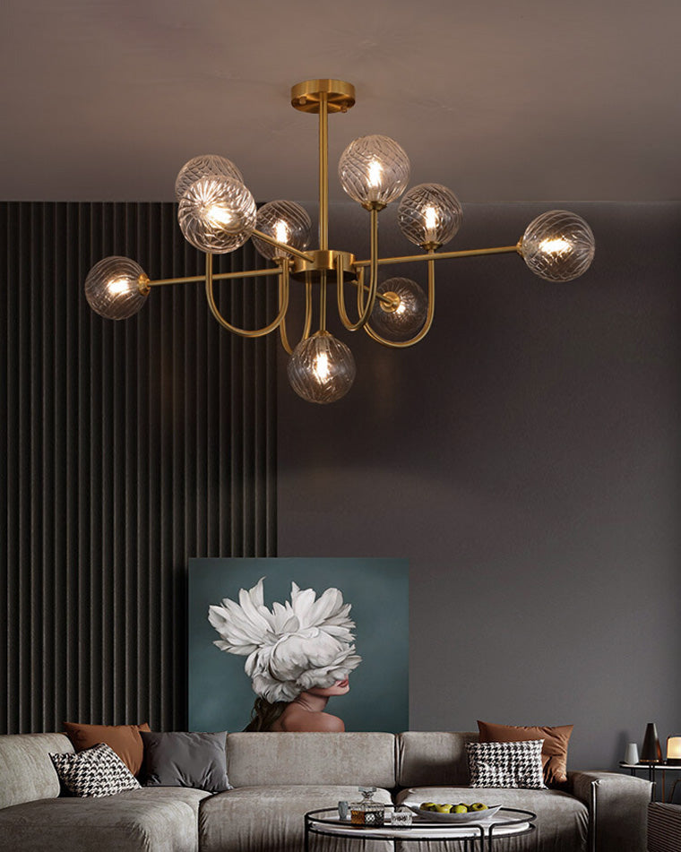 WOMO Lustre Branche Boule en Verre-WM2255