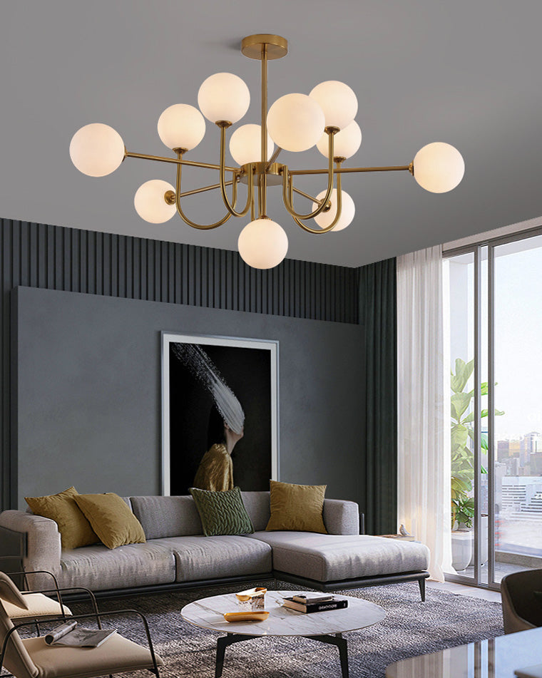 WOMO Lustre Branche Boule en Verre-WM2255