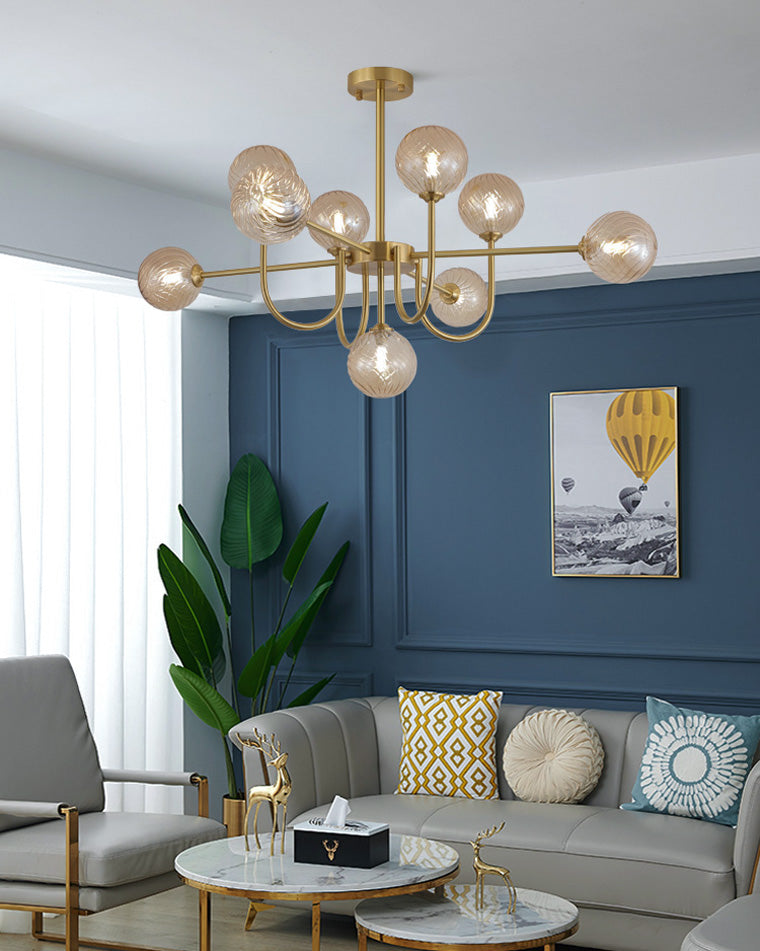 WOMO Lustre Branche Boule en Verre-WM2255