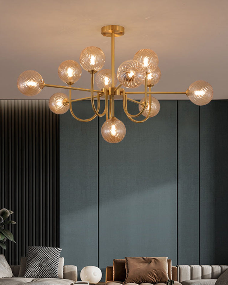 WOMO Lustre Branche Boule en Verre-WM2255