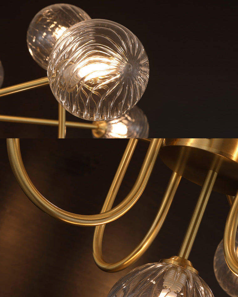 WOMO Lustre Branche Boule en Verre-WM2255