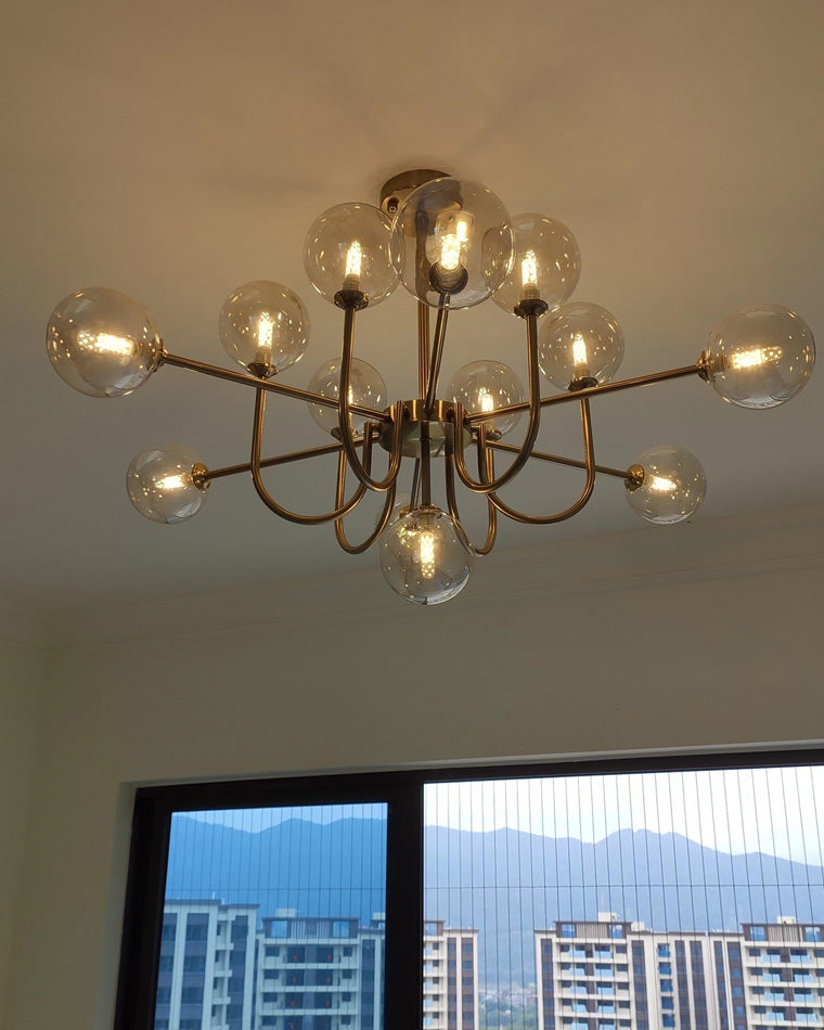 WOMO Lustre Branche Boule en Verre-WM2255