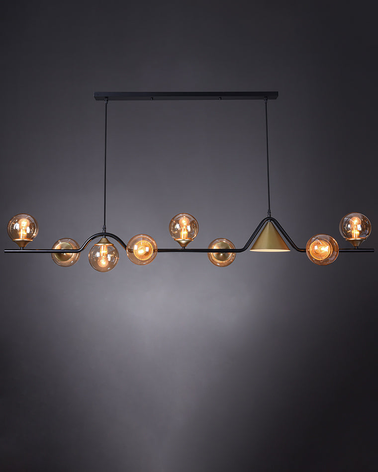 WOMO Lustre lineaire Boule Verre - WM2257