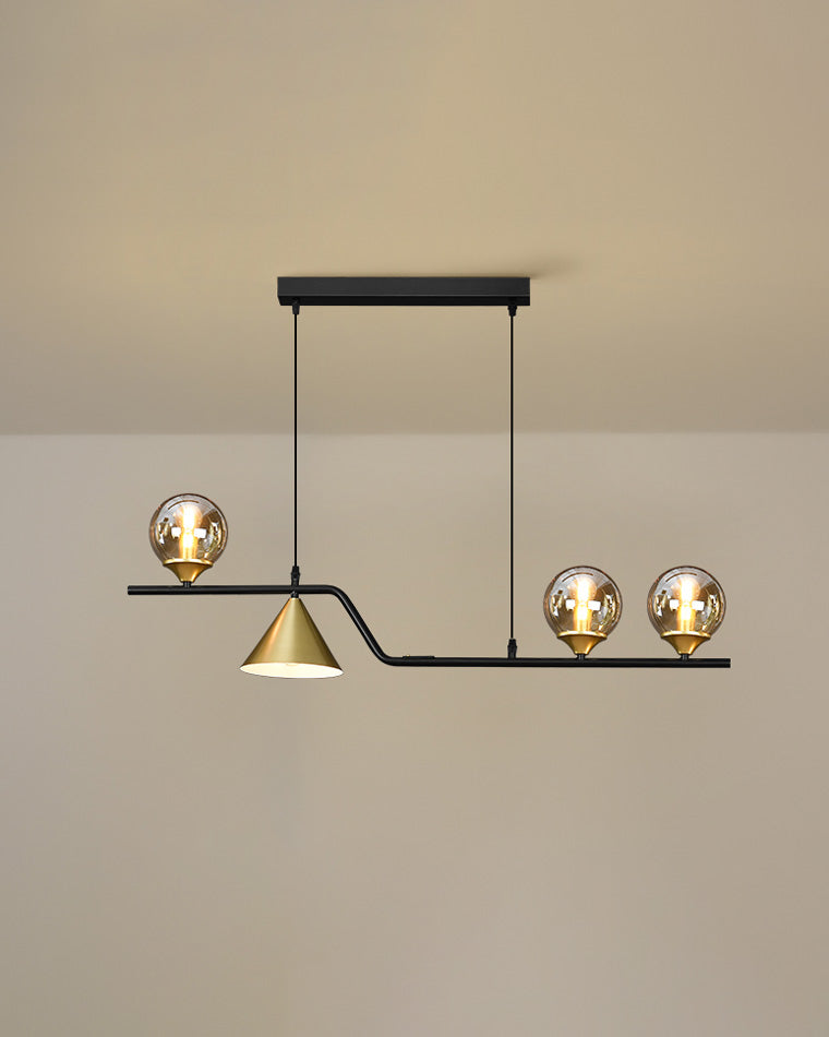 WOMO Lustre lineaire Boule Verre - WM2257
