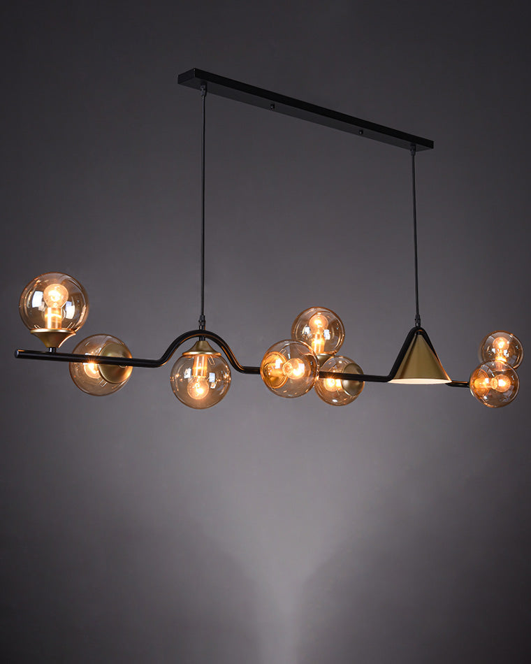 WOMO Lustre lineaire Boule Verre - WM2257