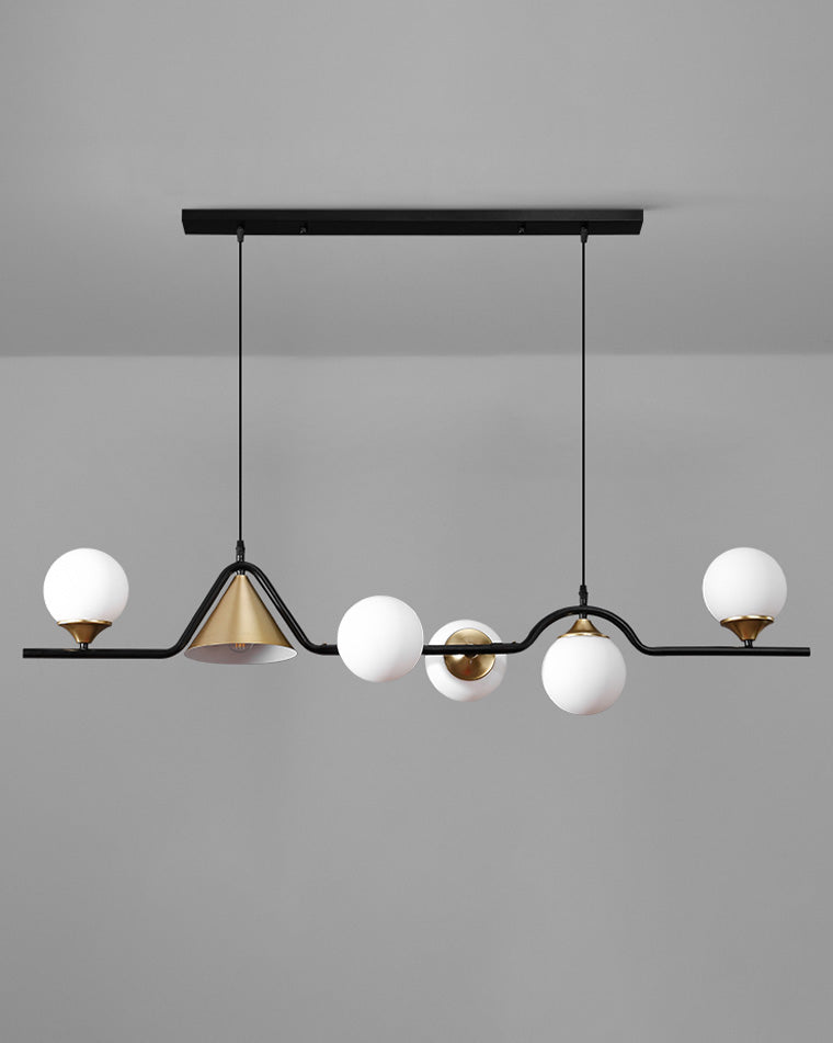 WOMO Lustre lineaire Boule Verre - WM2257