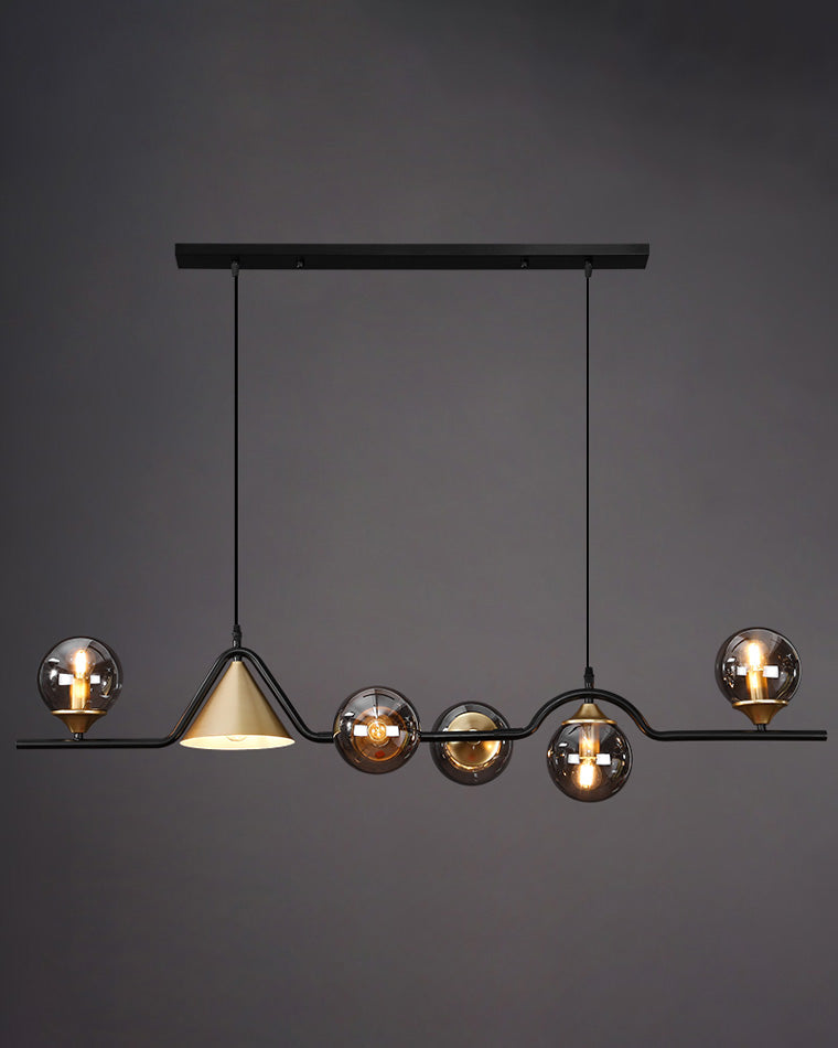 WOMO Lustre lineaire Boule Verre - WM2257