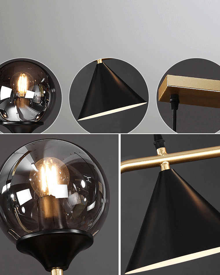 WOMO Lustre lineaire Boule Verre - WM2257