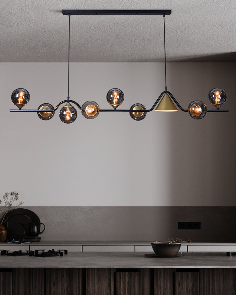 WOMO Lustre lineaire Boule Verre - WM2257