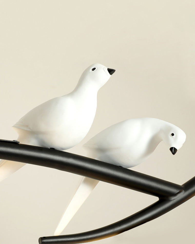 WOMO Lustre Branche Oiseau Boule Verre-WM2258