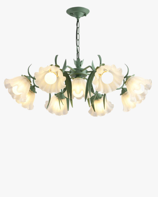Lustre en verre à fleurs WOMO Tole-WM2307