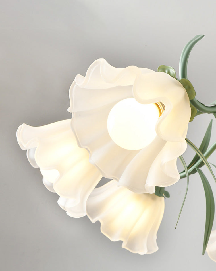 Lustre en verre à fleurs WOMO Tole-WM2307
