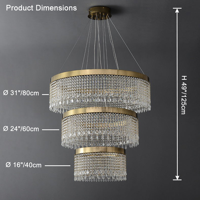 WOMO-WM2350 Cascade Crystal Chandelier