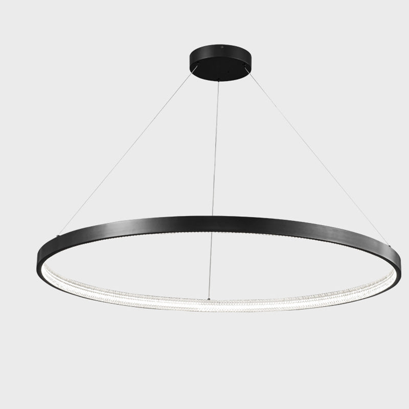 WOMO Lustre Anneaux Led Doré/Noir-WM2357