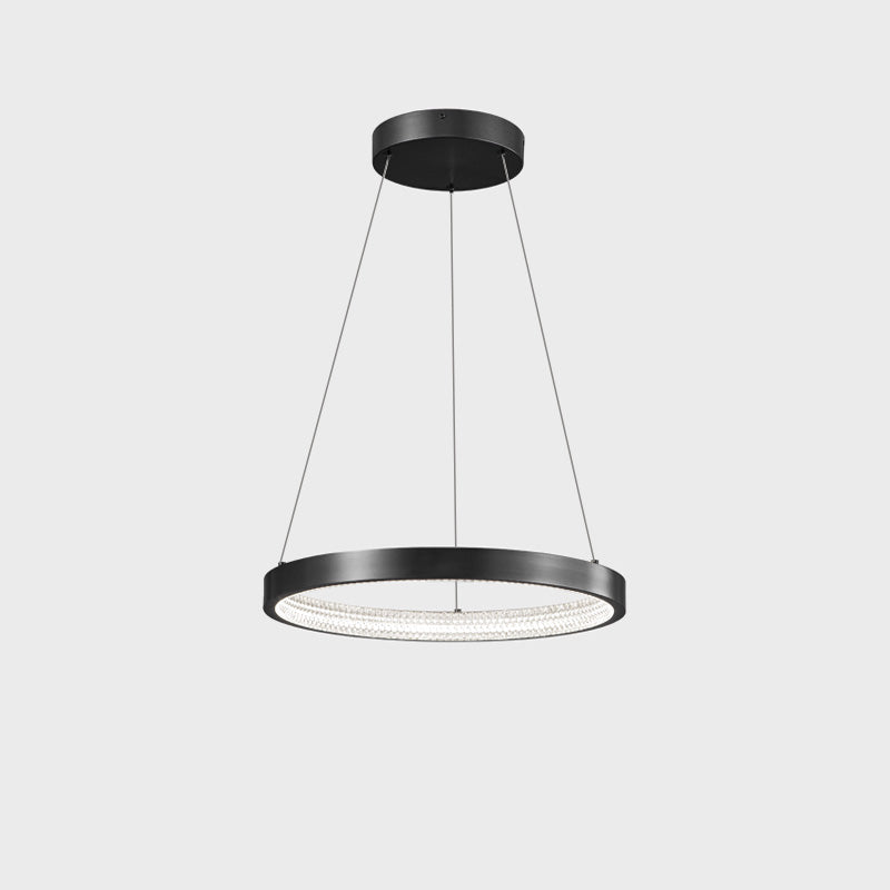 WOMO Lustre Anneaux Led Doré/Noir-WM2357