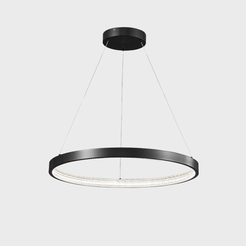 WOMO Lustre Anneaux Led Doré/Noir-WM2357