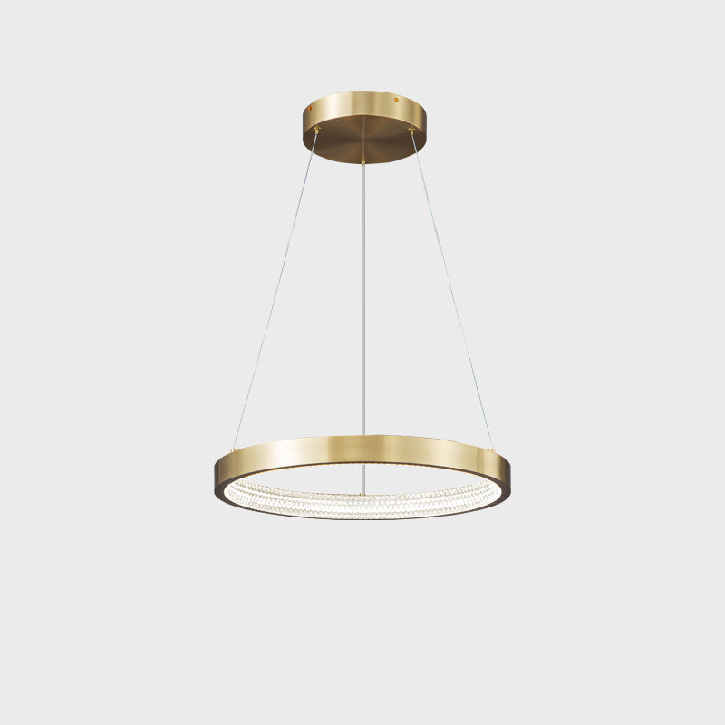WOMO Lustre Anneaux Led Doré/Noir-WM2357