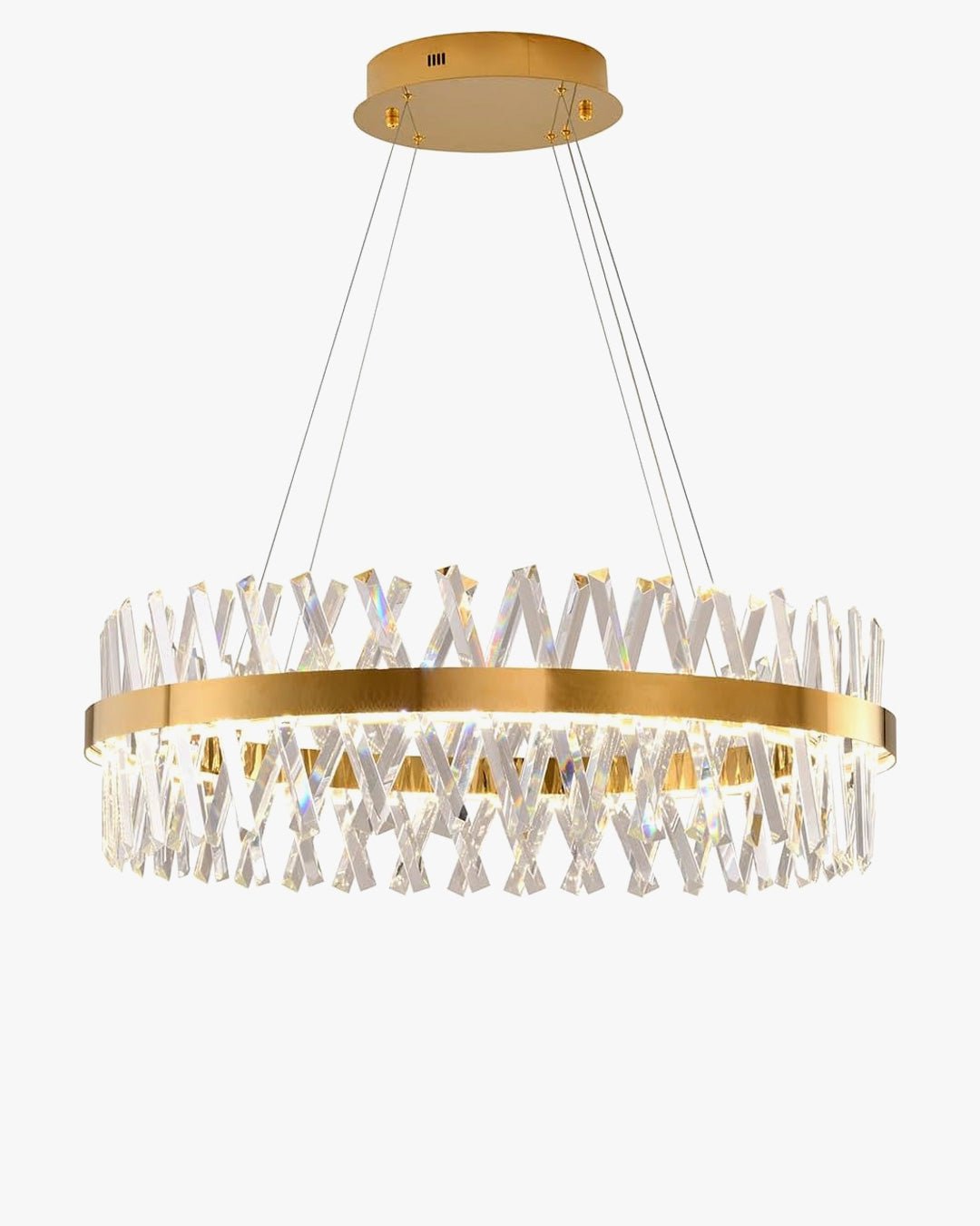Lustre rond WOMO Gold Crystal Prism-WM2359