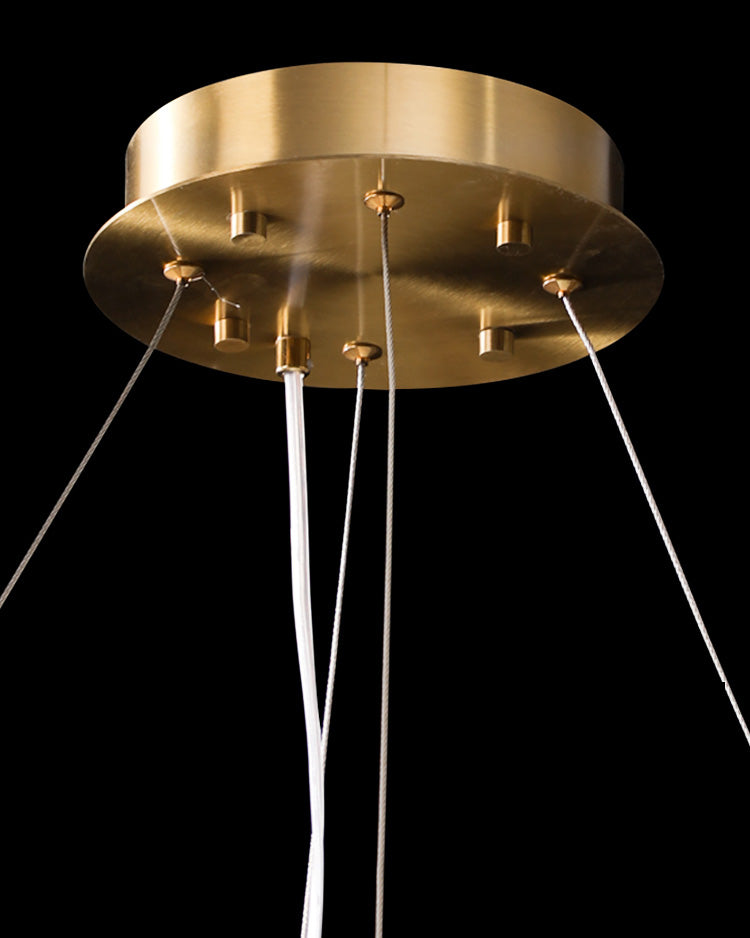 Lustre rond WOMO Gold Crystal Prism-WM2359