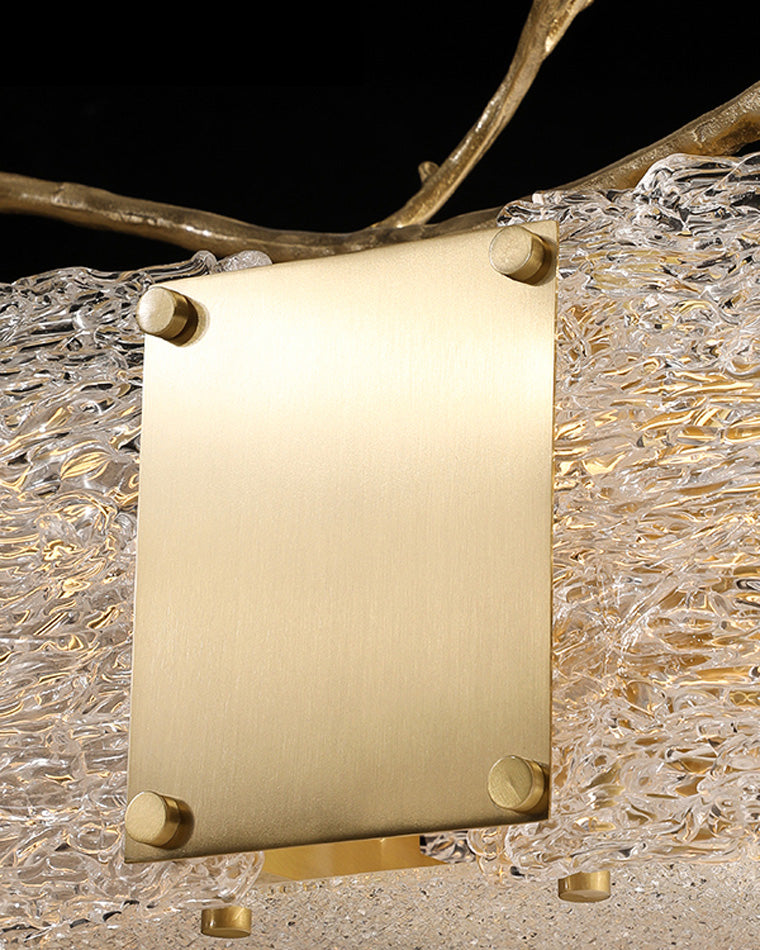 Lustre rectangulaire en verre WOMO-WM2364