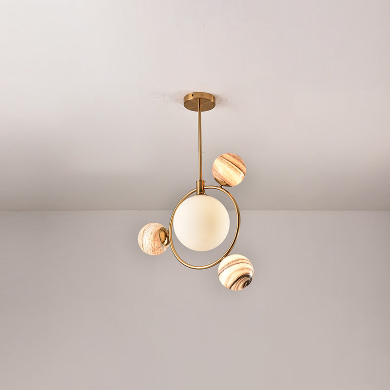 Lustre en verre WOMO Planet-WM2385