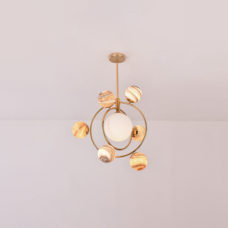 Lustre en verre WOMO Planet-WM2385