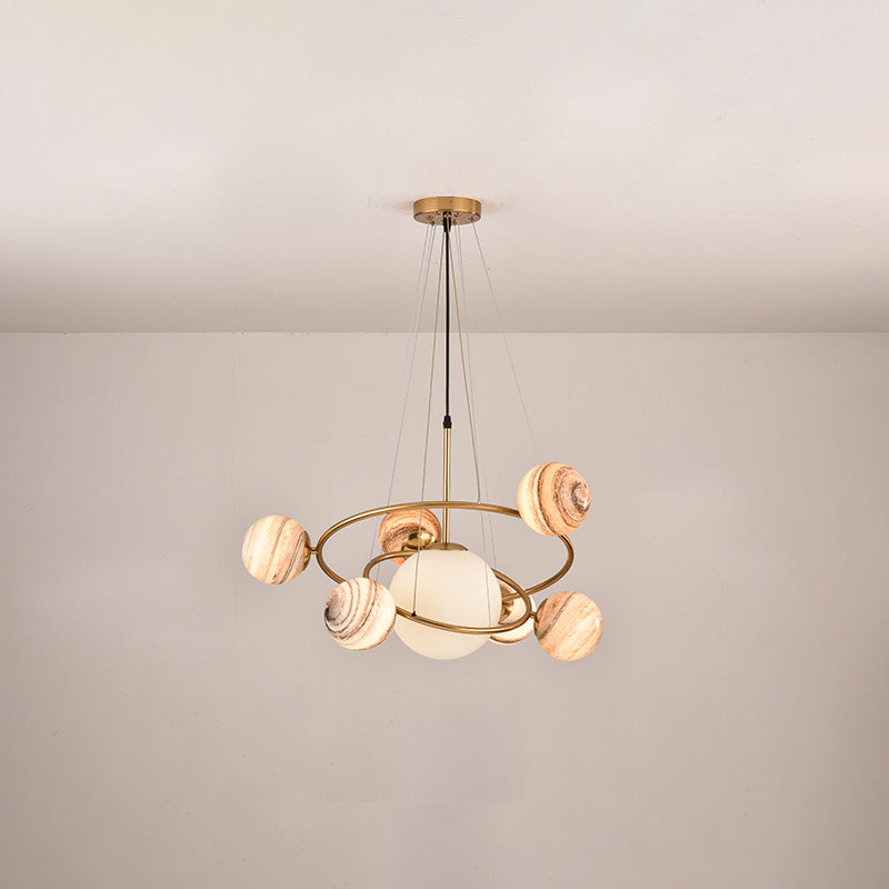 Lustre en verre WOMO Planet-WM2385