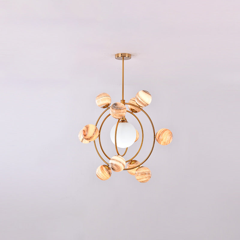 Lustre en verre WOMO Planet-WM2385