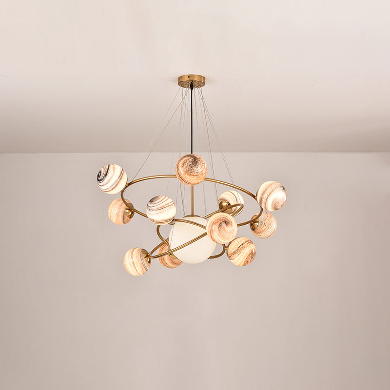 Lustre en verre WOMO Planet-WM2385